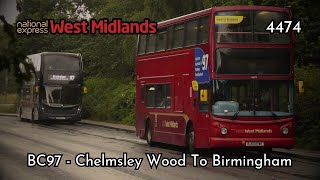 WITHDRAWN ExNXWM  Transbus2 International 4474  Route BC97  Chelmsley Wood  BJ03EWE [upl. by Eonak78]