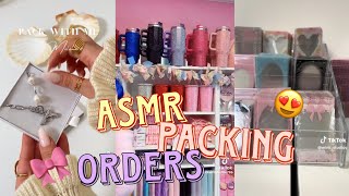 ASMR PACKING ORDERS TIKTOK COMPILATIONS✨🛒 [upl. by Cathe316]