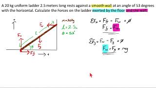 Physics Basic Statics w Ladders [upl. by Joanne]