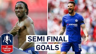 Girouds Quick Feet and Zolas Stunning Turn  Chelseas Best Semi Final Goals  Emirates FA Cup [upl. by Esirtal]