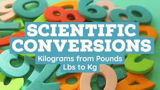 Kilogram from pound lbs to kg conversion using dimensional analysis made easy [upl. by Melantha961]