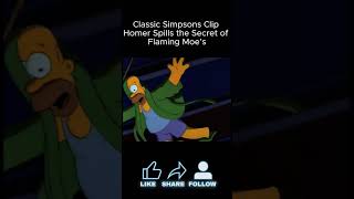 Homers Hilarious Secret to the Flaming Moe Revealed [upl. by Einatsed330]