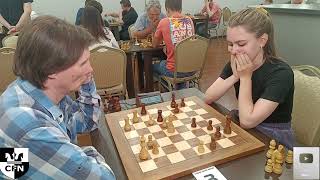 A Martynov 1849 vs WFM Fatality 2028 Chess Fight Night CFN Rapid [upl. by Arbma]