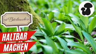 Bärlauch haltbar machen  10 einfache Varianten 🌱 [upl. by Latouche27]