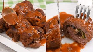 Involtini di carne al sugo la ricetta perfetta per un secondo piatto davvero saporito [upl. by Vidda952]