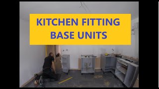 Kitchen fitting basics PART 1 Base units [upl. by Eletnahs]