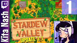 Stardew Valley 11 Gameplay PART 1 NEW CHARACTER amp FOREST FARM Lets Play Walkthrough PC [upl. by Isle]