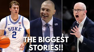 The 5 BIGGEST college hoops storylines HEADING INTO THE YEAR UCONN LOADED SEC COOPER FLAGG  MORE [upl. by Calvano188]