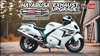 Hayabusa Exhaust Upgrade Swapping to Brocks Performance Exhaust 🔥 [upl. by Rfinnej242]