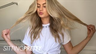 Why I Have Two Halo Hair Extensions feat Jordan Simek  Sitting Pretty [upl. by Maridel]