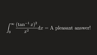 A weird looking integral but the result is nice [upl. by Elisha]