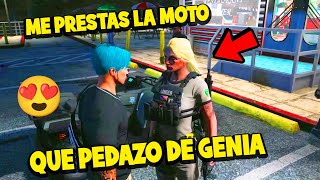 POLICIA CON BUEN CORAZON ME DEJA PROBAR SU INCREIBLE MOTO  DovuX Life RolePlay  gta dovuxlife [upl. by Korella]