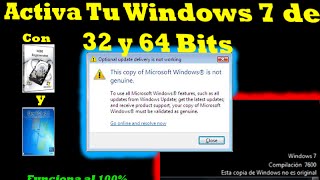 Activar Windows 7 de 32 y 64 bits [upl. by Anyek]