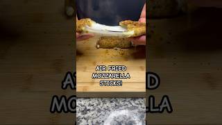 Homemade air fried mozzarella sticks Riley’s stupid recipes shorts healthyrecipes hack foodhack [upl. by Ydnew562]