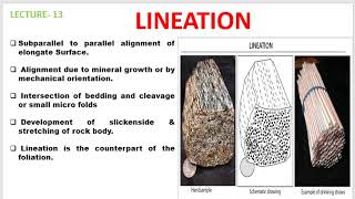 Lecture 13 Lineation Structural geology [upl. by Primrose]