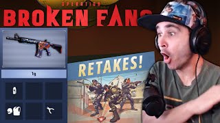 Summit1g Reacts THE 1G LOADOUT ADDED TO CSGO  Operation Broken Fang [upl. by Nesyla]