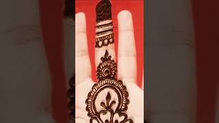 Easy and Simple Back hand mehndi youtubeshorts mehndi viralvideo easy [upl. by Culhert]