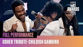 Childish Gambino and Keke Palmer Perform U Dont Have To Call in Tribute to Usher  BET Awards 24 [upl. by Medardas]