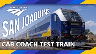 Amtrak San Joaquins Siemens Venture Cab Coach Test  July 2024 [upl. by Bunnie]