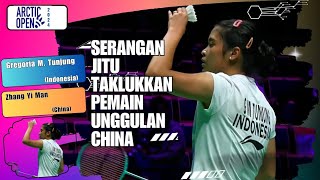 Gregoria Mariska Tunjung INA Vs Zhang Yi Man China  Arctic Open 2024 [upl. by Lunetta]