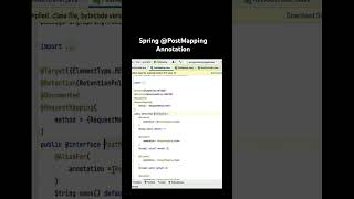 Spring PostMapping Annotation [upl. by Yahsal120]