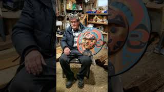 Master Carver Tim Pauls Whole of Nature Moon Mask [upl. by Monagan]