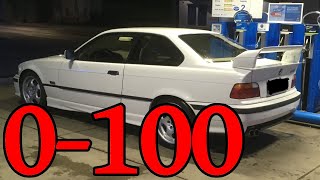 BMW E36 325i 0100 Acceleration Beschleunigung [upl. by Ahtnama]