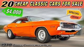 20 Classic Cars Up for Sale cheaply by Owners  Have This ALIVE BEAUTIES for TODAY [upl. by Leelaj]