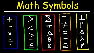 Top 50 Mathematical Symbols In English and Greek [upl. by Llecrup875]