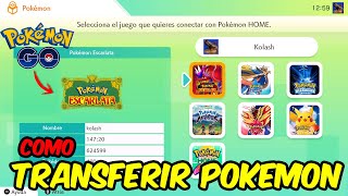 ✨COMO TRANSFERIR POKEMON a ESCARLATA y PURPURA desde POKEMON HOME amp POKEMON GO FACIL amp RAPIDO [upl. by Lexie591]