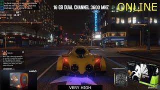 RYZEN 5 3500  GTX 1650 SUPER GTA V [upl. by Nwahsaj]