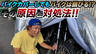 【さび問題】バイクカバーしてもバイクは錆びる原因と対処法‼︎ [upl. by Englebert181]