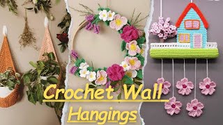 Tapices de pared de ganchilloCrochet Wall HangingsTentures murales au crochetTığ işi duvar asma [upl. by Way]