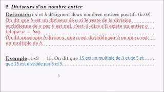 A1  Diviseurs de nombres entiers [upl. by Aivart]