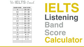 IELTS Listening Band Score Calculator [upl. by Niabi]