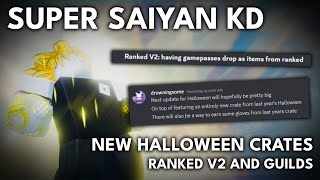 NEW SUPER SAIYAN KNOCKDOWN  HALLOWEEN CRATES amp RANKED V2  UNTITLED BOXING GAME [upl. by Hellene]