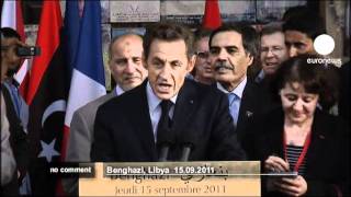 Libya Sarkozy the peoples hero [upl. by Lisetta729]