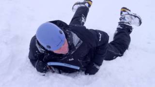 Winter Essentials How to perform an ice axe self arrest [upl. by Alick]