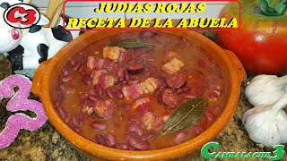 JUDIAS ROJAS RECETA DE LA ABUELA [upl. by Neirual140]