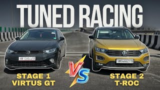 STAGE 1 VIRTUS GT VS STAGE 2 TROC  DRAG RACE🚀 [upl. by Stein]