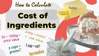 How To Calculate Cost Of Ingredients  Step by Step for beginners [upl. by Atterehs616]