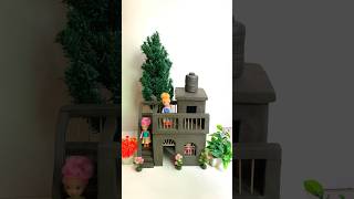 Beautiful clay house 🏠😱 diy craft doll viral clay shorts [upl. by Egiedan]