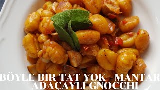 Bütün Makarnaları unutturan Mantarlı ve Adaçaylı Gnocchi Tarifi Niyokki Tarifi 😋 GER SUB [upl. by Oswell637]