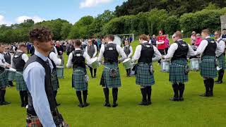 Inveraray and District Pipe Band Drum Corps 2018 [upl. by Neelyak]