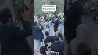 Bride has wardrobe malfunction in the middle of wedding ceremony 😱 shorts [upl. by Carolyne930]