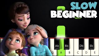 All Is Found  Frozen 2  SLOW BEGINNER PIANO TUTORIAL  SHEET MUSIC by Betacustic [upl. by Rog98]