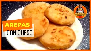 😃 Cómo Hacer AREPAS con QUESO 🔥  RECETA CASERA [upl. by Enrobialc]