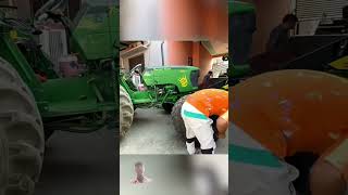 New tyre for John Deere Nishu deshwal automobile shorts trending funny chhajumasi [upl. by Eerdna]