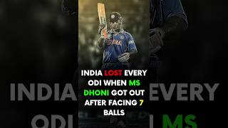 When Dhoni Faces 7 Balls India Loses Every Time 😱 CricketFacts [upl. by Bravin]