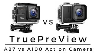 Apeman  A87 vs A100 Action Camera Comparison [upl. by Brnaby]